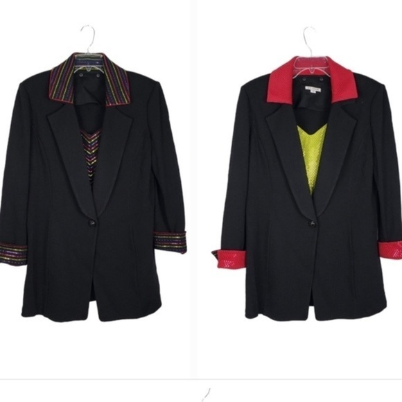 St John Jacket coat Evening Vintage knit jacket and removable accents size 10 - Picture 14 of 15